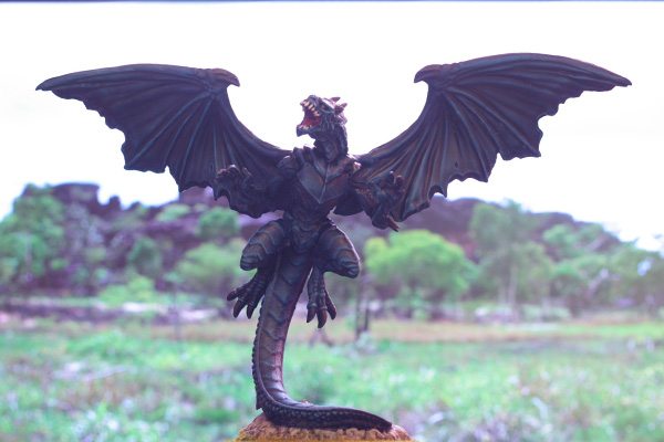 dragon bleu miniature
